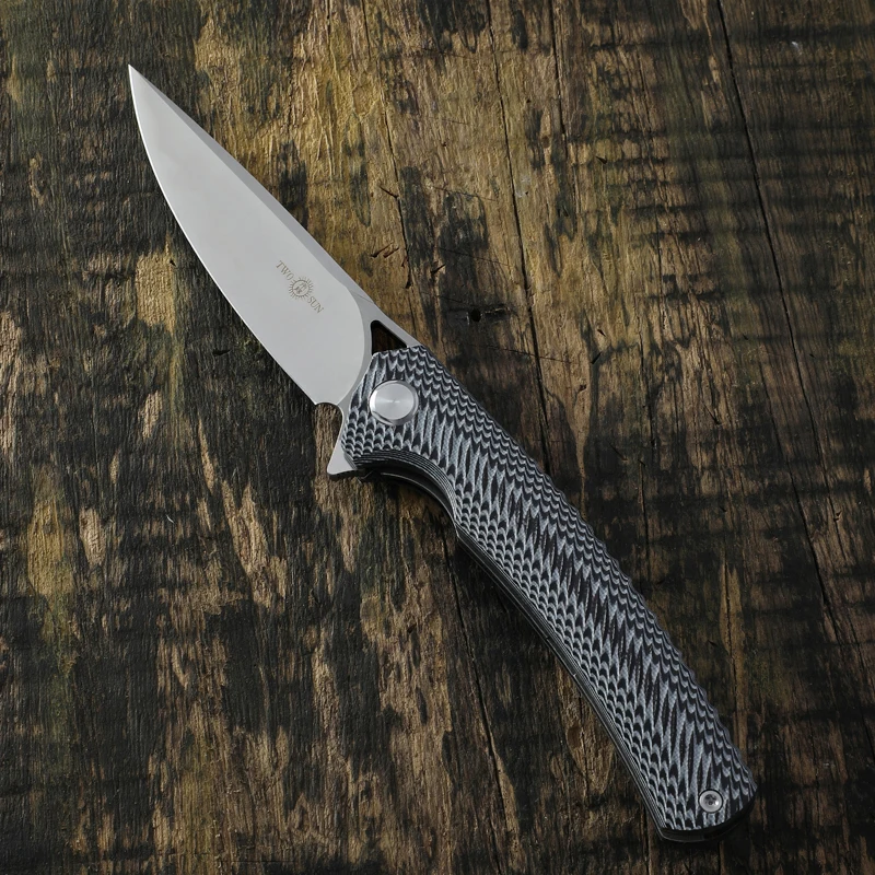Тактический нож TwoSun D2 Сталь G10 Ручка Карманные складные ножи шариковый подшипник