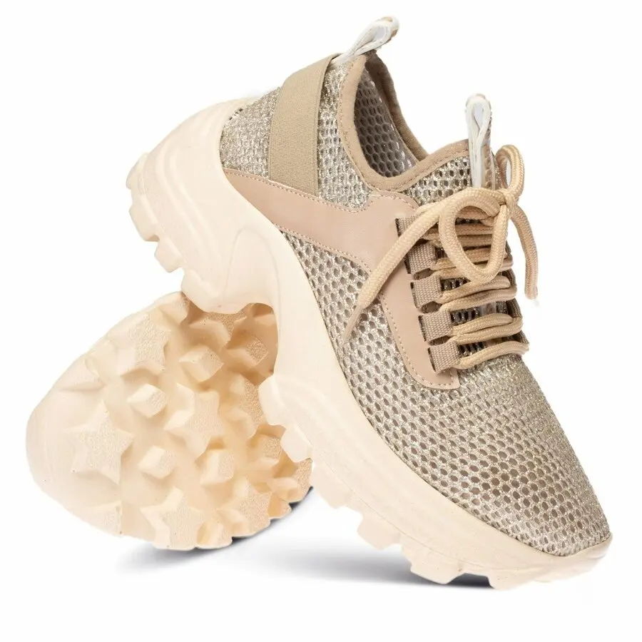 

Sneakers Women Deery, Beige Sneaker Women'S Shoes