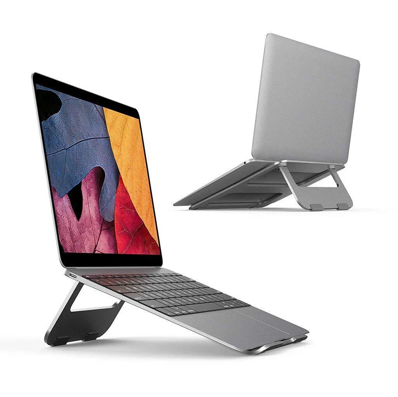 

Portable Folding Laptop Stand Heat Dissipation Base Notebook Bracket Bed Lapdesk Angle Adjustable Non-slip Bracket For MacBook