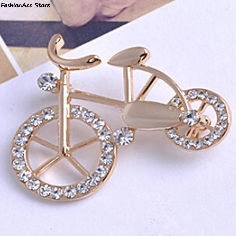 Bike Brooch Pins Men And Women Sporty Casual Metal Bicycle Booch Jewelry Broche Brosche Broszka images - 6