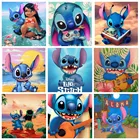 Картина из мультфильма Лило и Стич Disney, алмазная 5D Вышивка крестиком, полноразмерная мозаика, Настенный декор, подарок на день рождения ребенка