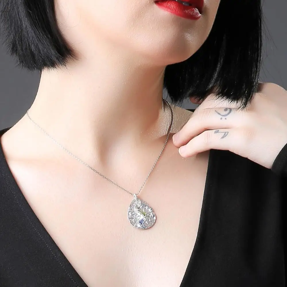 Neoglory дропшиппинг Матовый Серебряный цвет фотоэлемент воды для женщин простой