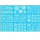 Рождественские подарки, украшения для дома, 2020 год, 1 набор, рождественские наклейки на окна узор, новый год 2021