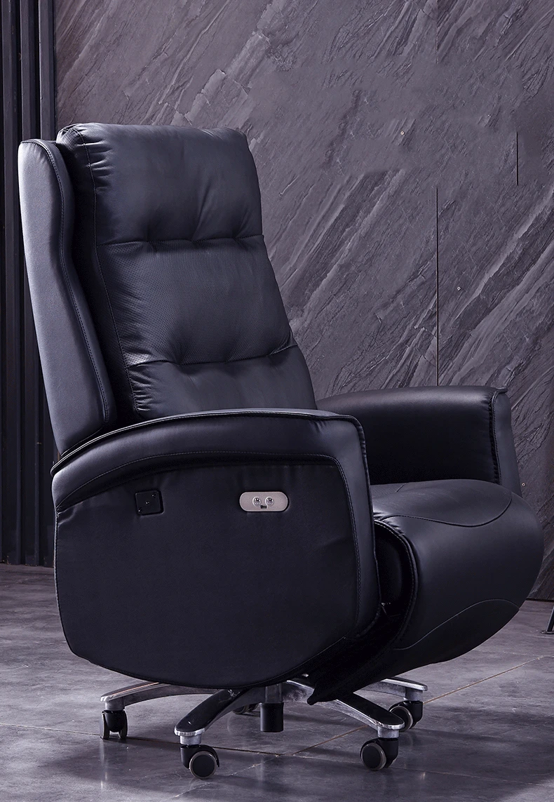 Высококачественное офисное кресло Boss из натуральной кожи удобное откидное