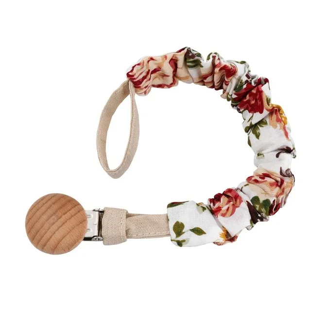 

Newborn Baby Pacifier Holder Cotton Pacifier Chain with Clip Children Toddler Soother Teething Nipples Infant Chew Toys Holder