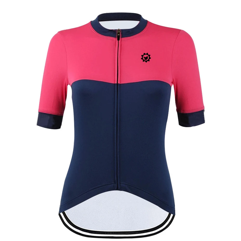 

2020 New Women Cycling Jersey Short Sleeve MTB Maillot Team Bicycle Clothing Summer Breathable Cycling Tops Bicycle Ridewear