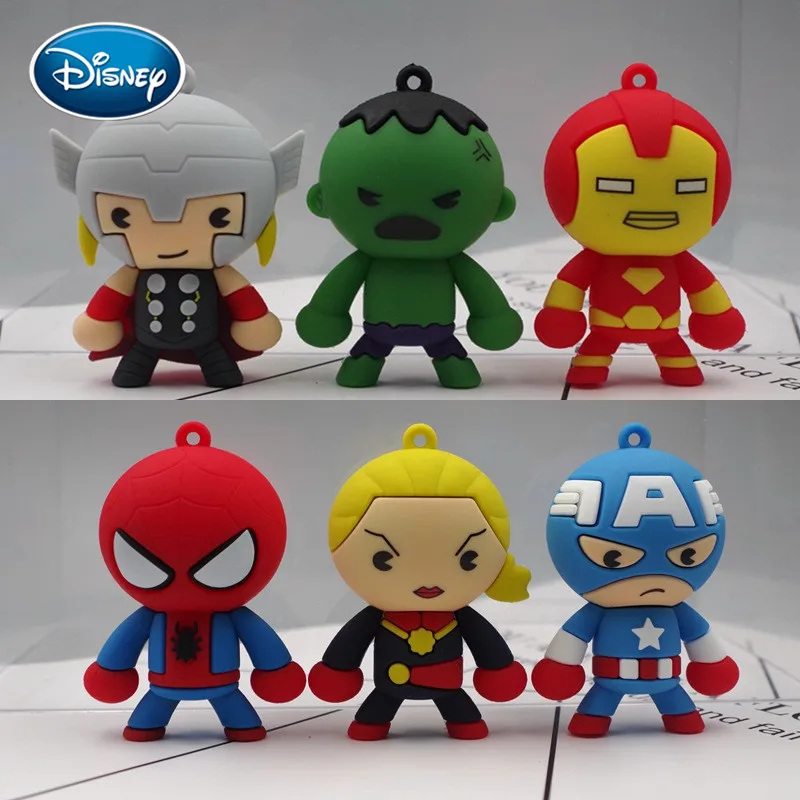 Кукла Disney Q Edition резиновая игрушка кукла Капитан Америка Тор Железный человек