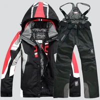 warm snowboarding suits men winter ski suit male waterproof breathable snow jacket pant ski sets set de snowboard