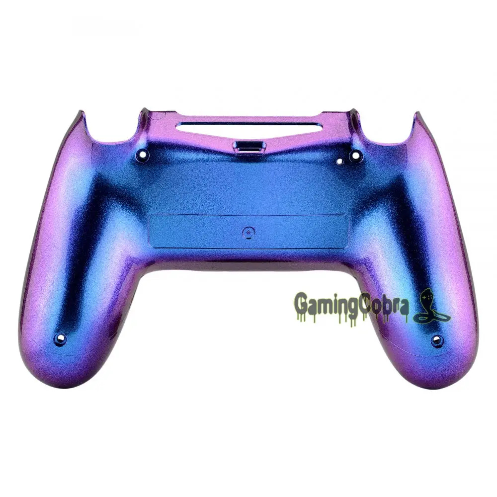 Purple Blue Изготовленный На Заказ нижняя часть корпуса сзади Корпус чехол запасная часть для PS4 тонкий поляризационный фильтр Pro контроллер JDM-040 JDM-050 JDM-055 - Цвет: Purple Blue