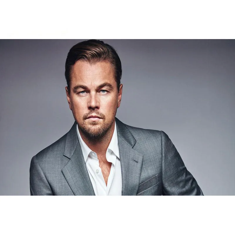 Настенный холщовый постер на заказ Леонардо ДиКаприо картина 27x40 см для