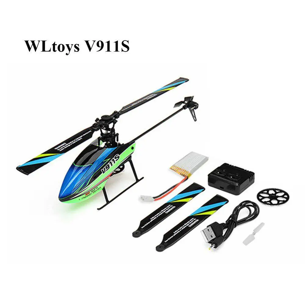 WLtoys V911S 2.4G 4CH 6-Aixs Gyro Flybarless RC Helicopter BNF without Romote Control | Игрушки и хобби