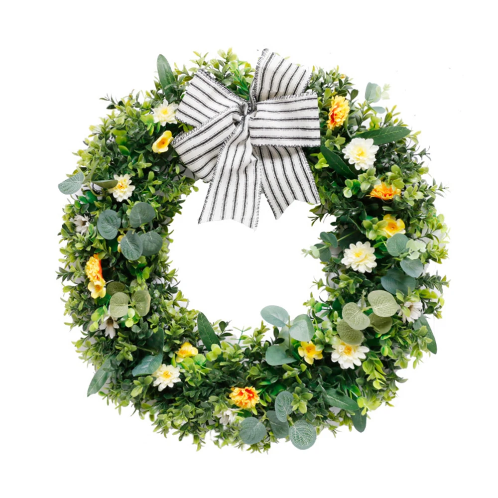 

Artificial Flower Wreath Easter Door Banner Semi-handmade Perfect Gifts Craft Home Decor Hanging Couplet Garlands