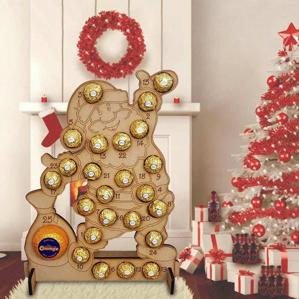 Рождественский календарь деревянный выдалбливают комплекса предпусковых