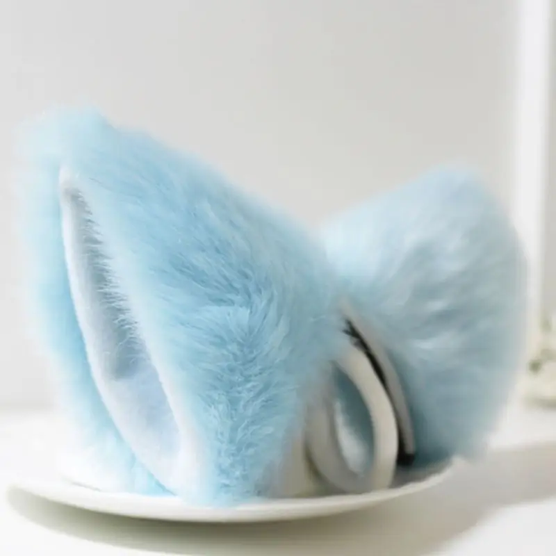 Косплей Вечеринка кошка лиса длинные меховые ушки Neko костюм заколка для волос