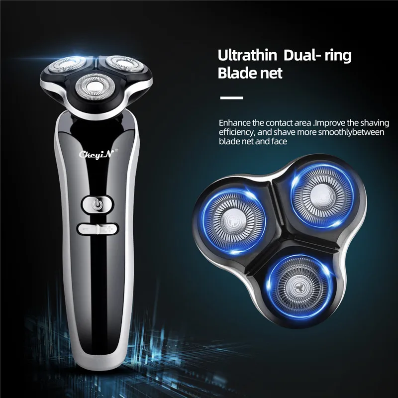 

4 In 1Electric Shaver Beard Rechargeable Shaving Machine Face Brush Beard Trimmer Nose Hair Cutter Clipper Lcd Display Razor