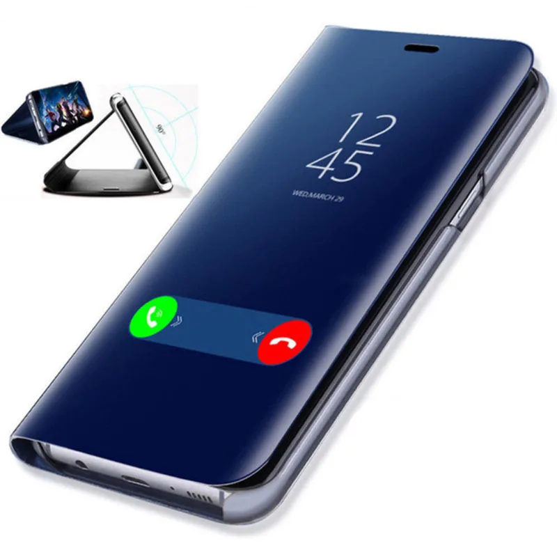 Флип чехол с подставкой для Huawei Honor 10 10x Lite 8A 9A 8S 30S 20 30 Pro 20i 10i зеркальный держателем