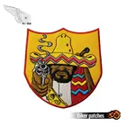 Bandidos щит MC Передняя куртка панк Байкерский патч утюгом на Жилет кожа 4 