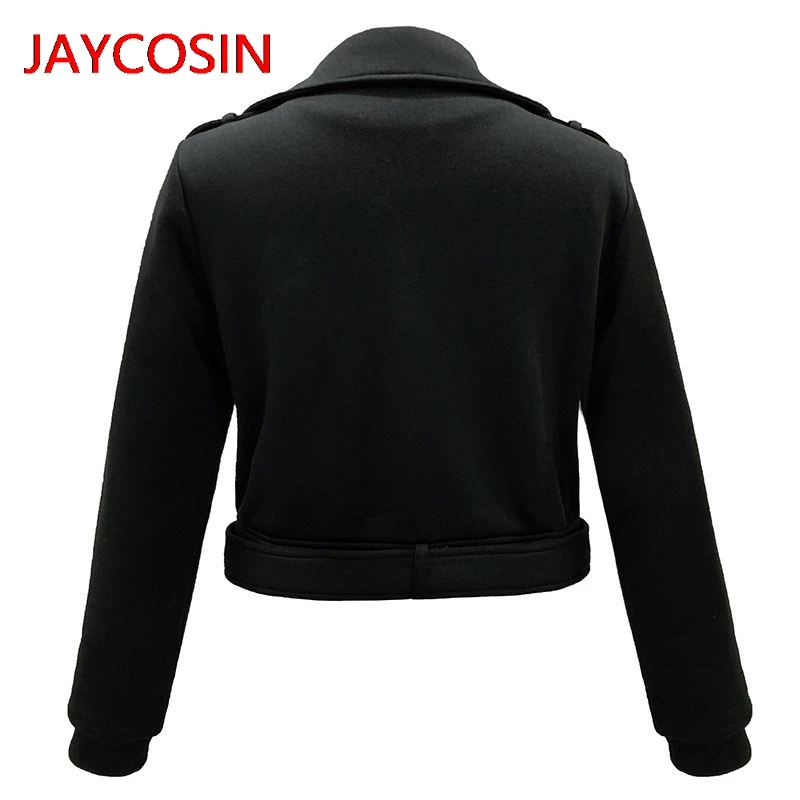Куртка JAYCOSIN женская модный короткий кардиган с длинным рукавом Открытый спереди