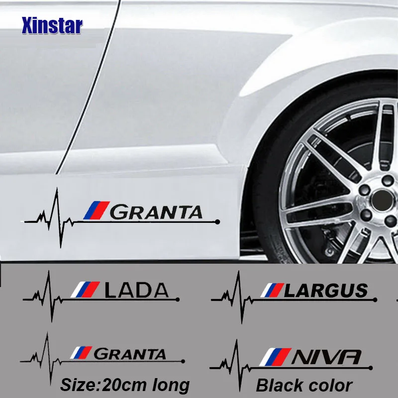 

2pcs Car Body Sticker For Lada Vesta Xray Largus Granta NIVA Auto Accessories