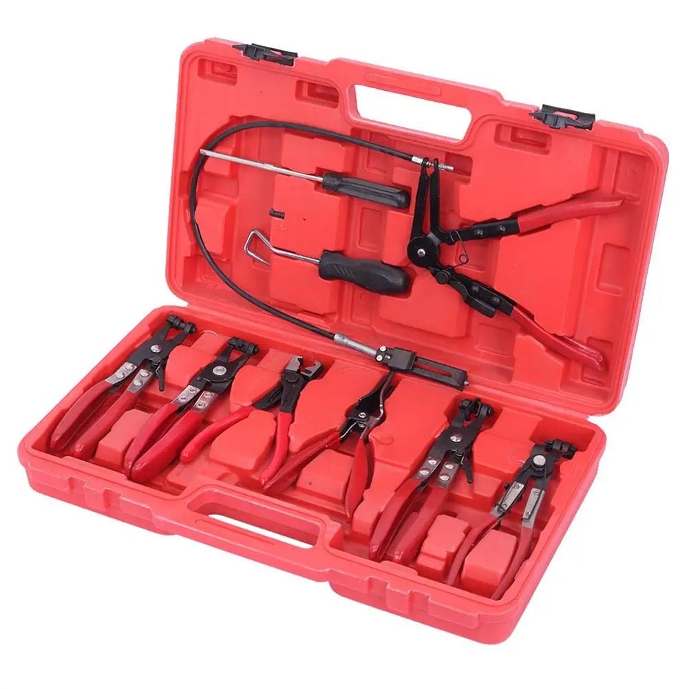 

9PCS General Tool Kit Flexible Hose Clamp Pliers Tool Set Repairing Tool Herramientas Outils for Most Car Models Hand Tools