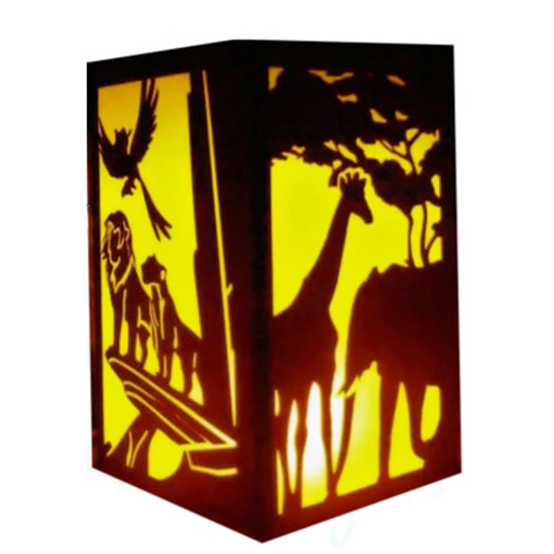 Металлические Вырубные штампы вырубные формы 3D фонарь Король леса скрапбук