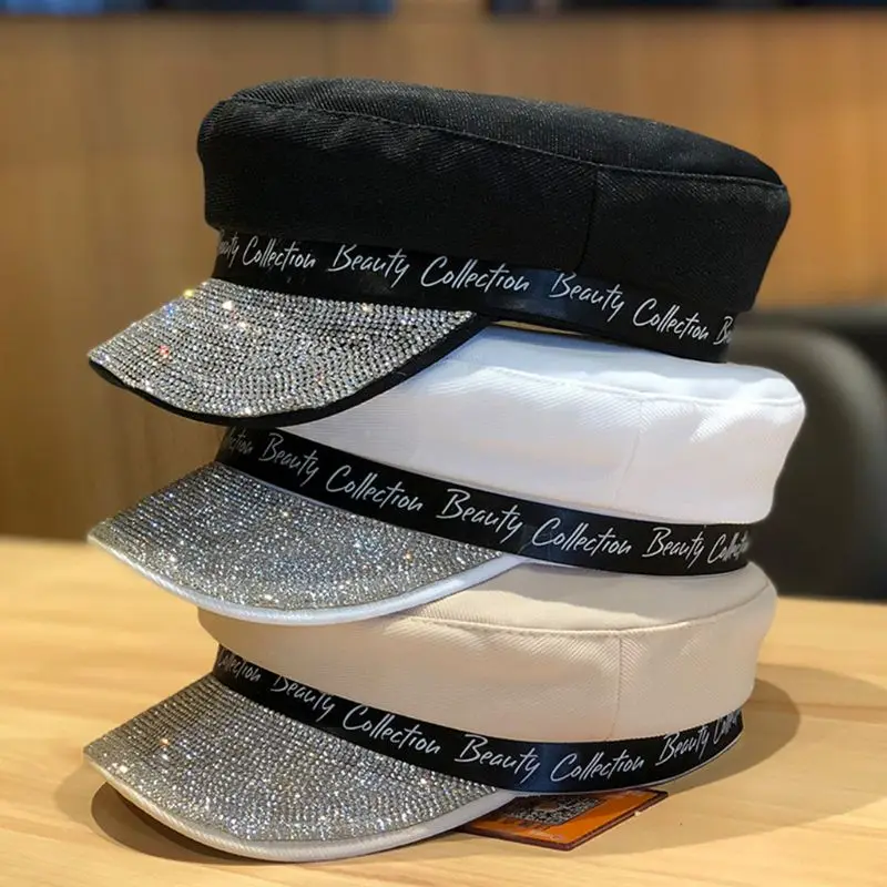 Берет в европейском стиле женский хлопковый регулируемый берет с плоским верхом