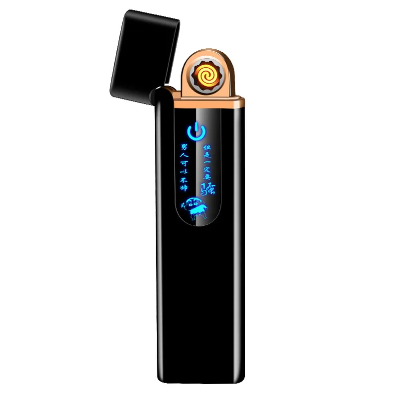Новейшая ультратонкая usb-зажигалка для зарядки с сенсорным экраном Электронная