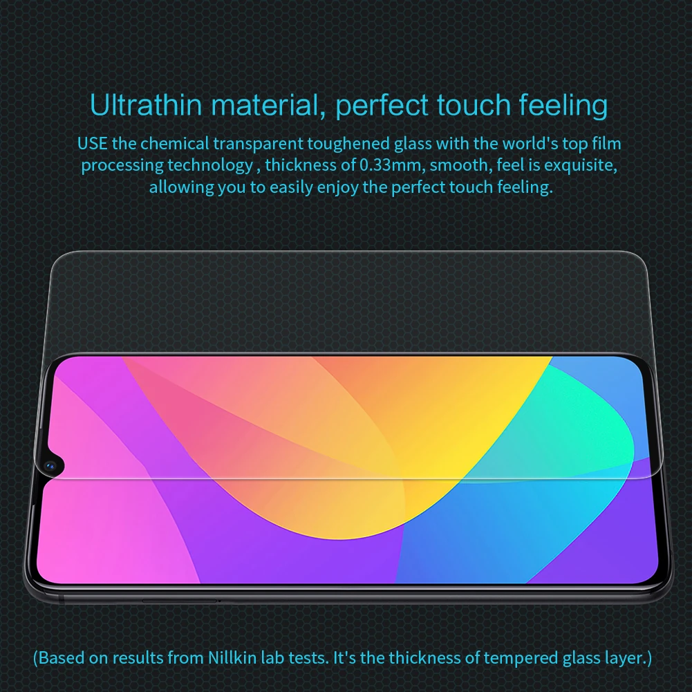 

for Xiaomi Mi CC9 Glass Screen Protector NILLKIN Amazing H Anti-burst 0.33MM Tempered Glass for Xiaomi Mi CC9e
