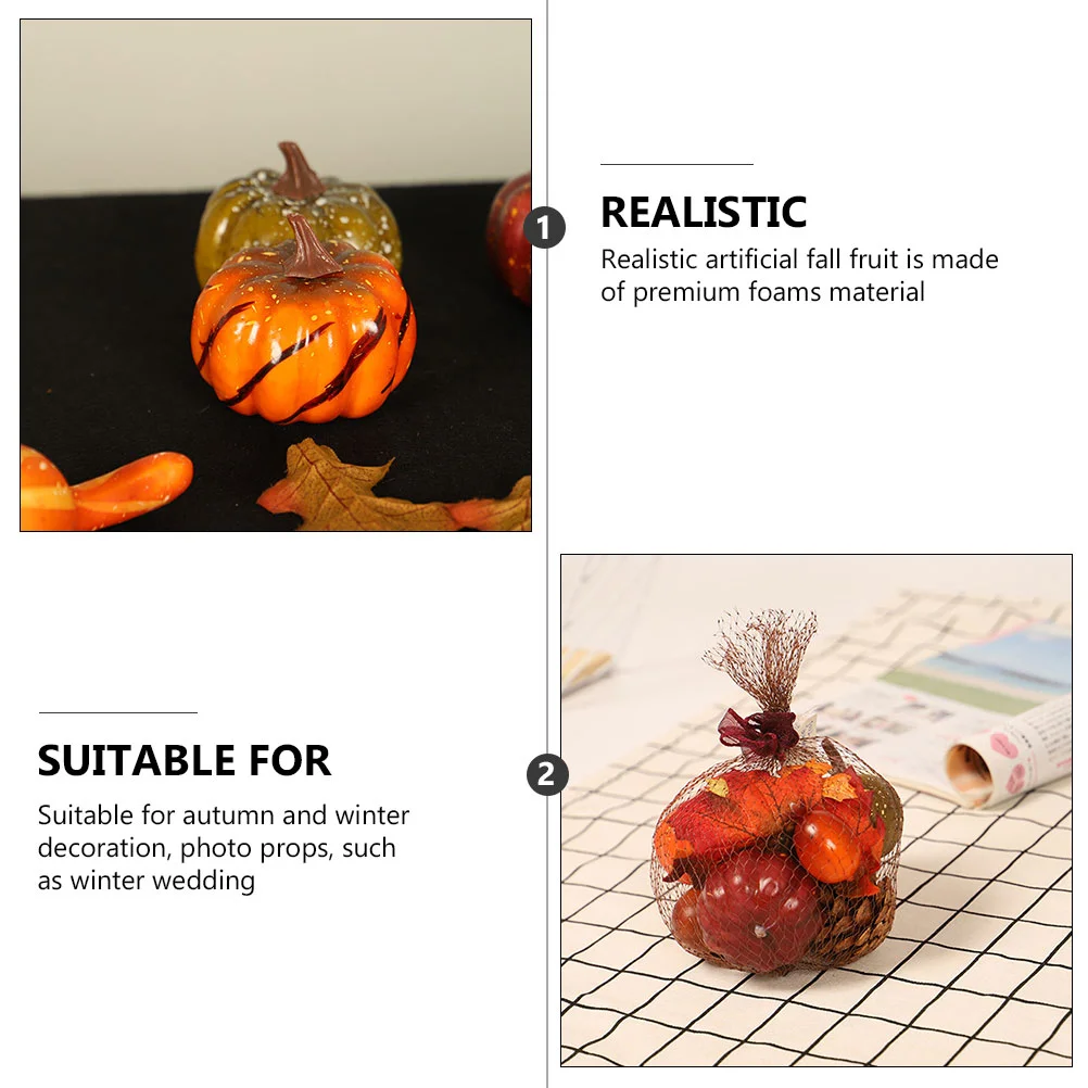 2 набора реквизит в виде тыквы очаровательный кленовый лист домашний декор для