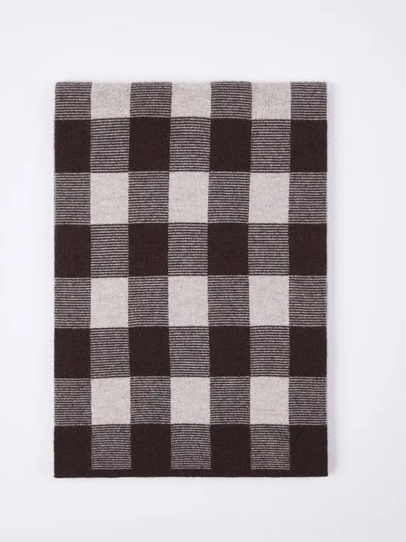

New Cashmere scarf male classic in the fall and winter of the new grid pure wool warm