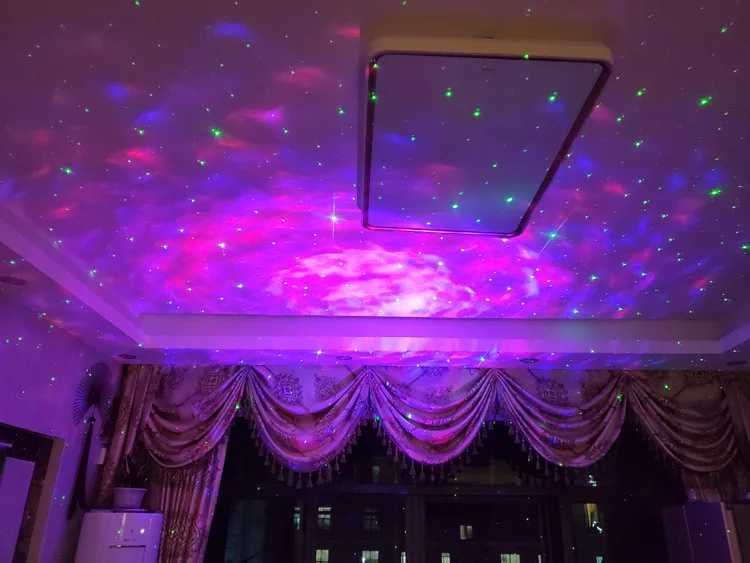 Проектор с рисунком воды проектор неба галактика дистанционное управление