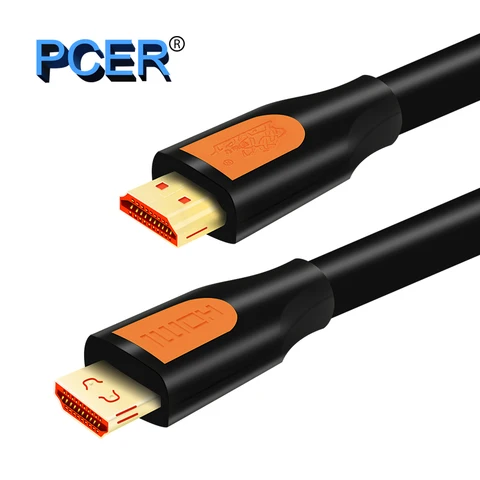 Кабель PCER HDMI 4K 60 Гц 3840*2160 Кабель HDMI-HDMI бескислородный медный кабель HDMI с 3D изображением Ultra HD 30 Гц позолоченный наконечник