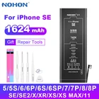 NOHON батарея для iPhone SE, 6, 6S, 7, 8, плюс размер 11 X XR XS Макс 5 5S Замена акумуляторная батарея высокой емкости мобильный телефон батареи