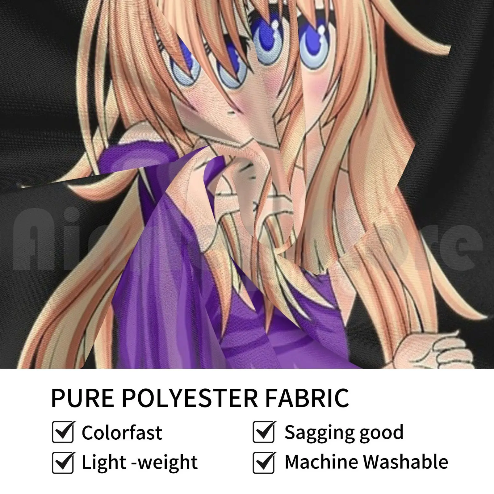 Японская аниме-девушка-кот Подарок для влюбленных Тапири Декоративное висячее изображение на фоне стены Манга Единорог.