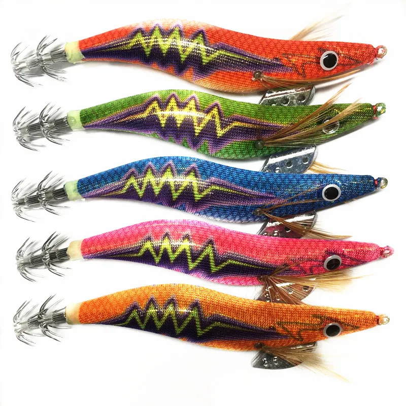 5 шт. светящиеся Джиги для кальмара 3 #13 см 20 г деревянные креветки с приманка на