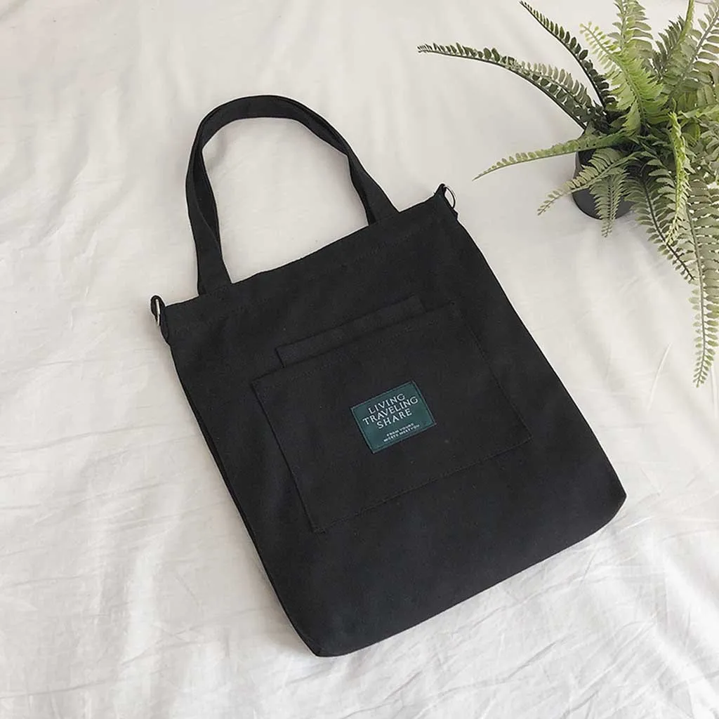 Простая Женская Холщовая Сумка для покупок многоразовые складные экологически