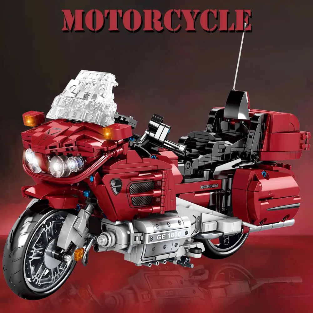 

BZDA City Technology Motorcycle Assembly Creator Expert MOTO Car Model Building Block Puzzle Boy Toy Child Birthday Gift