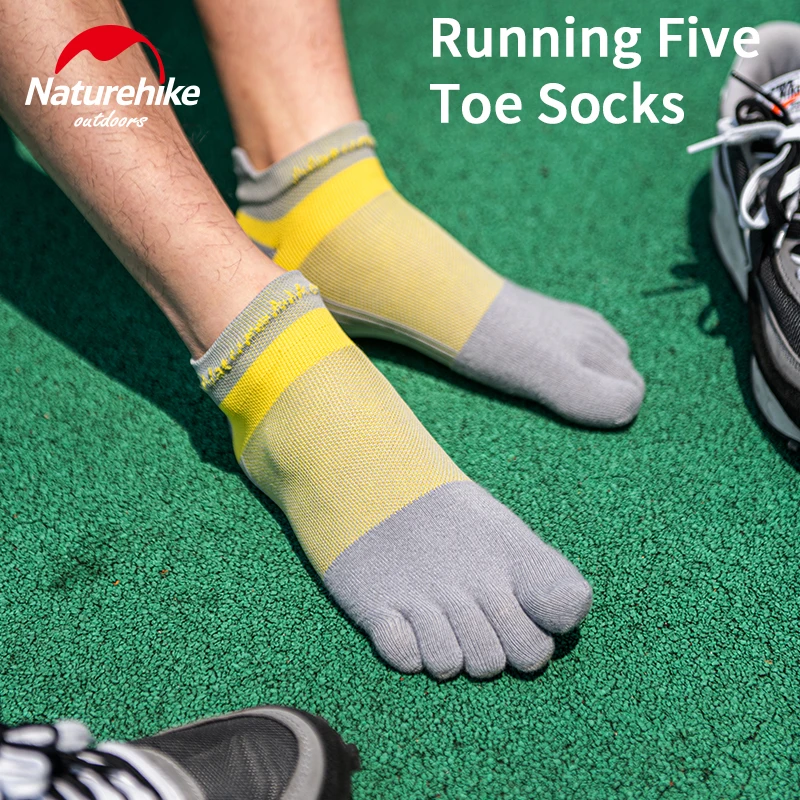 Носки для бега Naturehike с пятью носками мужчин и женщин дышащие тканевые спортивные