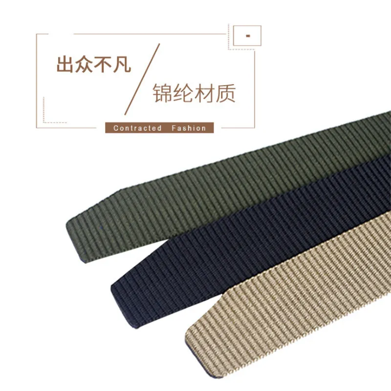 

ZLRPH Automatic Buckle Nylon Belt Male Army Tactical Belt Mens Military Waist Canvas Belts High Quality Strap