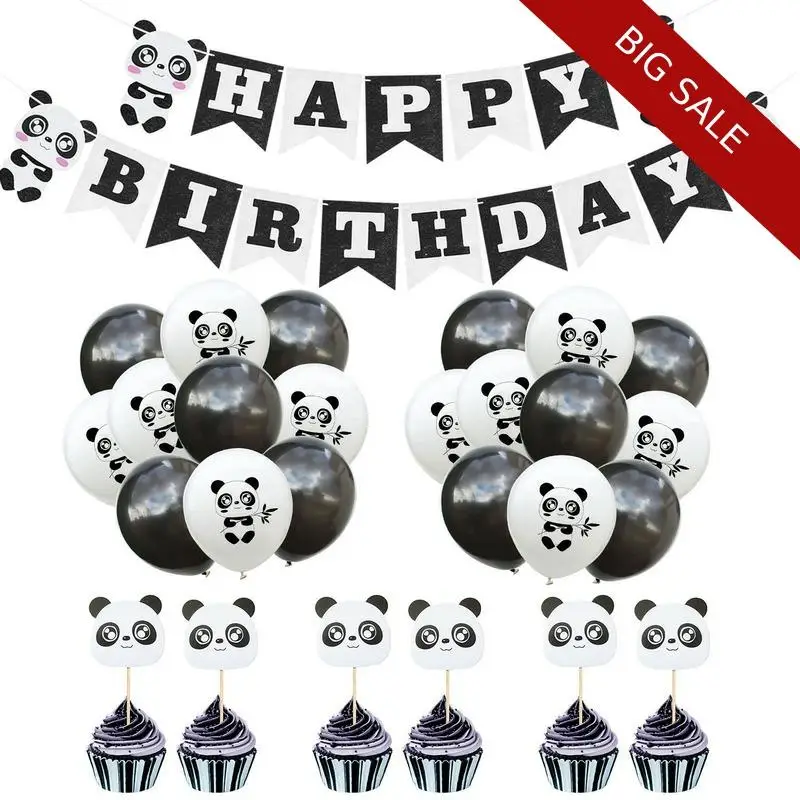 Шары на день рождения 1 комплект балони 16 дюймов Милая панда детский шар из