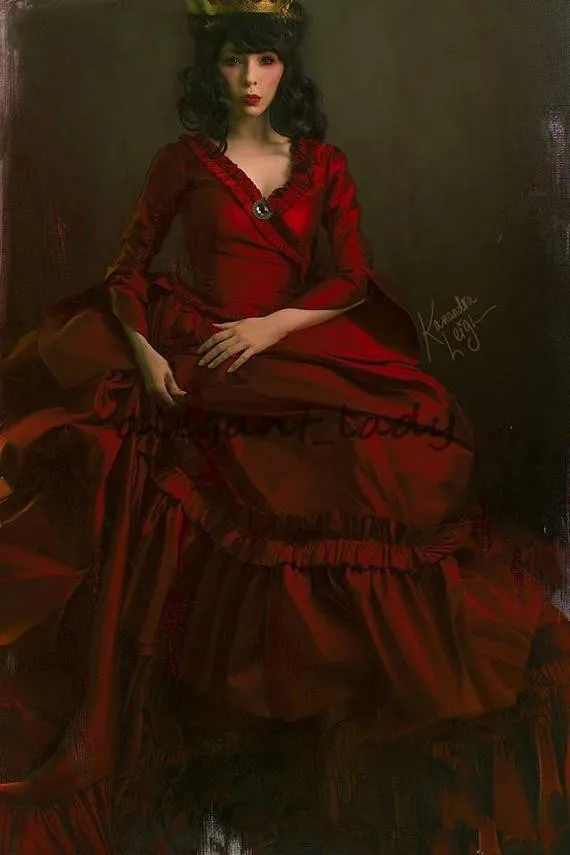 Винтажное платье Мина Дракула в викторианском стиле для выпускного вечера 2019