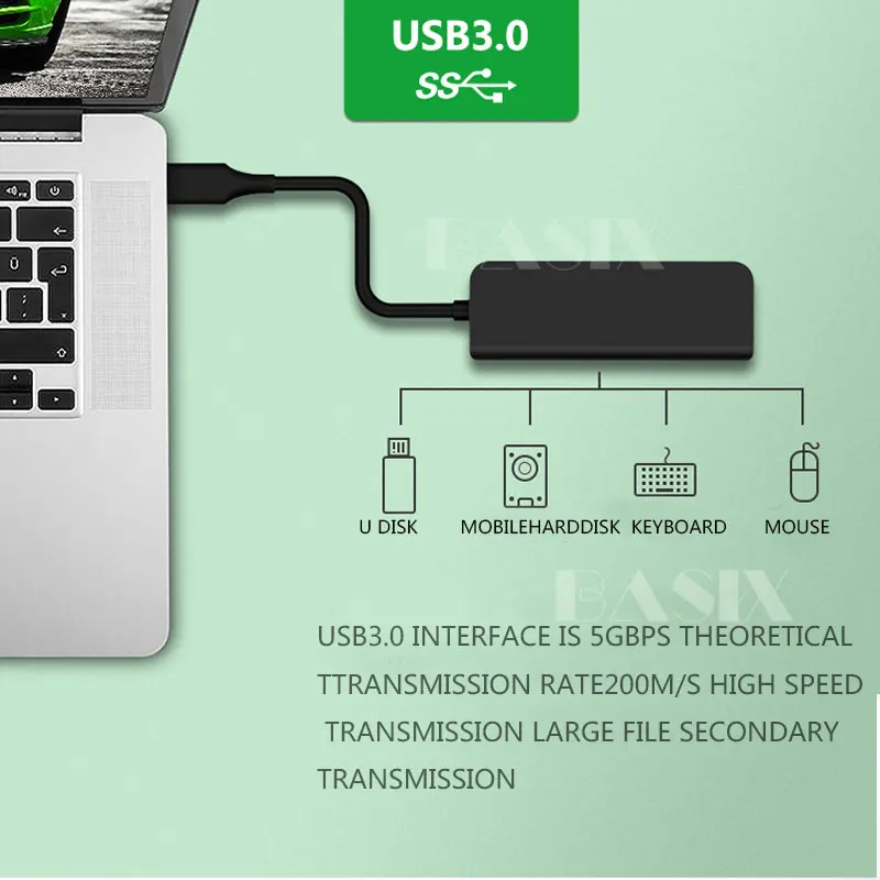 Док станция BKSCY USB C адаптер HDMI Thunderbolt 3 для MacBook Samsung Galaxy S9 Huawei P20 Mate 20 Pro|Кабели VGA| |