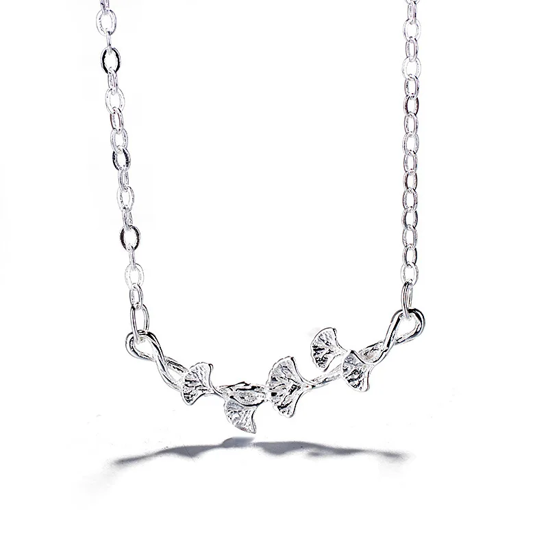 Ожерелье с подвеской в виде листа гинкго для женщин и девушек | Украшения