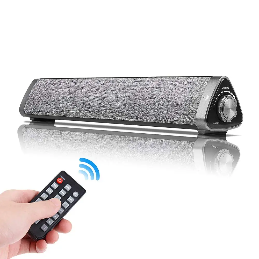 Bluetooth Звуковая Панель 10 Вт с пультом дистанционного управления проводной и