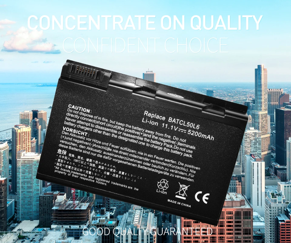 ApexWay 11,1 V 4400mAh лаптоп черный батарея для acer BATBL50L6 BATBL50L4 BATCL50L6 для TravelMate 2492 2493 4200 4202 4280
