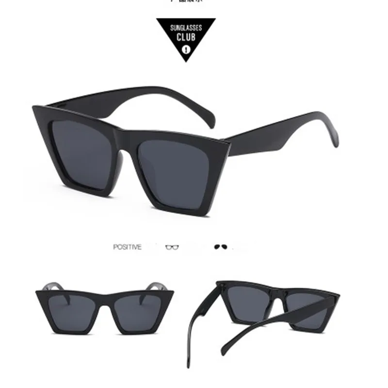 

1PCS New Vintage Retro Women Cat Eye Sunglasses Fashion Oversized Glasses for Women Fashion Simple Style Sunglasses