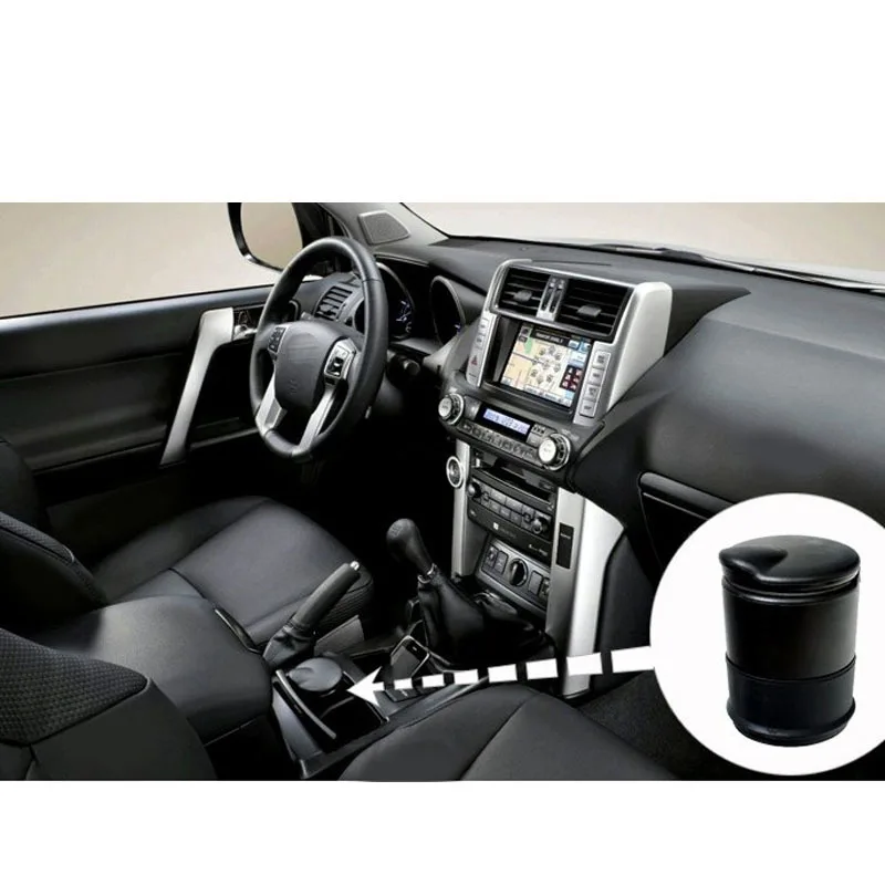 Wolflamp Съемная автомобильная пепельница, сделанная с высоким огнестойкий ПБТ материал с светодиодный синий луч интерьера Стайлинг украшения продукты
