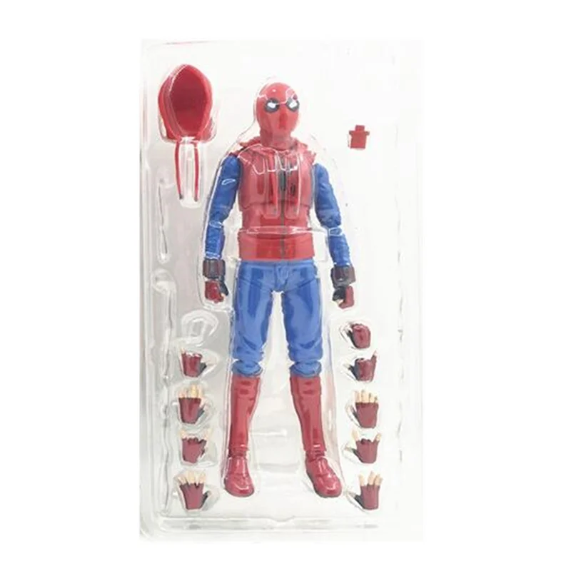 15cm Spider Man Action Figure Female Version of The Battle Suit Spiderman Super Hero Figure Model Toys for Boys Doll Ornaments images - 6