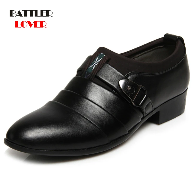 

Fashion Slip On Men Dress Shoes Male Oxfords Office Business Formal Shoes 2020 New Classic Leather Homme Suits Footwear
