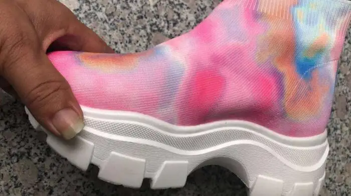 

Autumn/winter new women casual all-match running sports flat shoes casual shoes running shoes color printing soft sole shoes